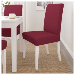 Фото4.Кресло с чехлом, белый, Nykvarn красный HENRIKSDAL IKEA 792.970.84
